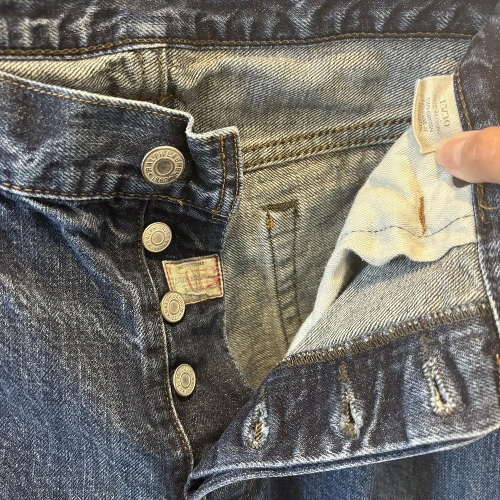 Polo Ralph Lauren | Men's Denim Blue Jeans W35xL30 Straight Leg 100% Cotton